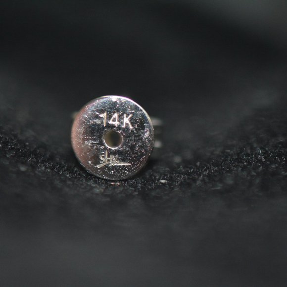 Saks Fifth Avenue Pave Diamonds & White Gold Climber Earrings - Picture 6 of 6